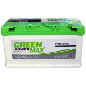 Автомобільний акумулятор Green Power MAX 110 Ah (-/+) Euro (950EN) (22370) краща модель в Чернівцях