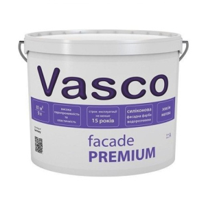 Краска Vasco Facade PREMIUM ( Васко Фасад ПРЕМИУМ ) 0.9 л силоксановая, водоразбавляемая, паропроницаемая, для фасада ТОП в Черновцах