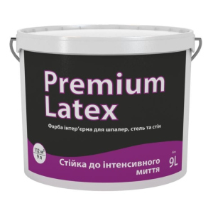 Краска Vasco Premium Latex ( Васко Премиум Латекс ) 9 л латексная, матовая, стойкая к мытью, для интерьера лучшая модель в Черновцах