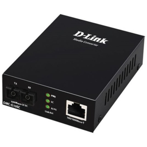 Медіаконвертер D-Link DMC-G10SC 1xGE, 1x1000BaseLX, SM, 10км, SC краща модель в Чернівцях