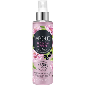 Міст зволожуючий парфум для тіла та волосся Yardley Blossom &amp; Peach Moisturising Fragrance Body Mist 200мл (5056179301511) ТОП в Чернівцях