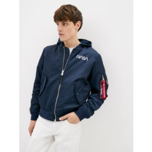 Куртка Airboss MA-1 Hooded NASA M Replica Blue (707568225967_A) лучшая модель в Черновцах