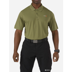 Футболка-поло тактична 5.11 Tactical Pinnacle Short Sleeve Polo 71036 S Fatigue (2000980412853) краща модель в Чернівцях