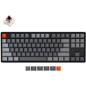 Клавиатура беспроводная Keychron K8 Aluminum Frame Gateron Brown RGB USB/Bluetooth Black (ENG/RU) (K8C3_Keychron)