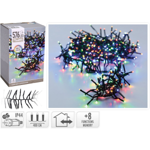 Гірлянда Christmas Decoration 576 LED ламп різнокольорова 7.2 м (AX9502420) ТОП в Чернівцях