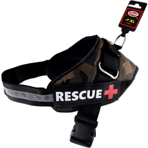 Шлея усиленная Pet Nova Rescue+ XL 70-90 см Камуфляжная (HA-RESCUE-CAMUFLAGE-XL) (5903031442366) в Черновцах