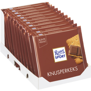 Упаковка молочного шоколаду Ritter Sport з вершкового печива з начинкою 11 шт х 100 г (4000417214607) в Чернівцях