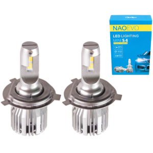 Автолампы NAOEVO S4/LED/H4/Flip Chip/9-16V/30W/3600Lm/EMERGENCY3000K/3000K/4300K/6500K (S4-H4) в Черновцах