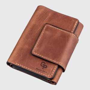 Шкіряний чоловічий гаманець Grande Pelle leather-11205 Коричневий в Чернівцях