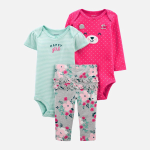 Комплект (боді 2 шт + легінси) Carters 1J996910 80 см 998 ASST Assorted-ST (194133787935) краща модель в Чернівцях