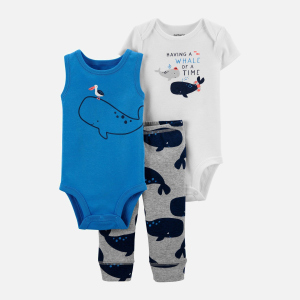 хороша модель Комплект (боді 2 шт + штанці) Carters 1K442910 74 см 420 B Blue (194135096622)