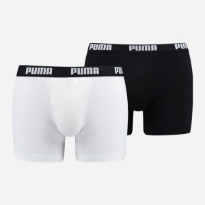 Труси-шорти Puma Basic Boxer 2P 90682307 S 2 пари White-Black (8718824609676) ТОП в Чернівцях