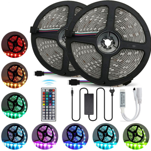 Світлодіодна стрічка RGB 5050 300 LED комплект 2м кольорова для фонового підсвічування телевізора