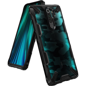 Панель Ringke Fusion X Design для Xiaomi Redmi Note 8 Pro Camo Black ТОП в Чернівцях