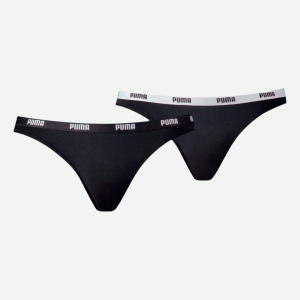 Трусики-бікіні Puma Women Bikini 2P Pack 90785103 XL 2 шт Black (8718824911908) краща модель в Чернівцях