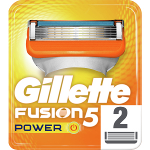 Змінні картриджі для гоління (леза) чоловічі Gillette Fusion5 Power 2 шт (7702018867172) краща модель в Чернівцях