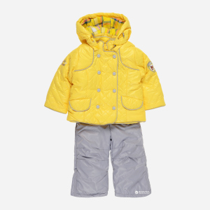 Комплект (куртка + полукомбинезон) Baby Line V118-16 80 см Желтый с серым (ROZ6204000738) лучшая модель в Черновцах