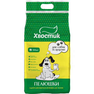 Пелюшки для собак Хвостик 56 х 56 см 100 шт (4820224500843) в Чернівцях