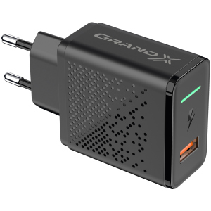 Зарядний пристрій Grand-X Fast Charge 3-в-1 Quick Charge 3.0, FCP, AFC 18 Вт CH-650