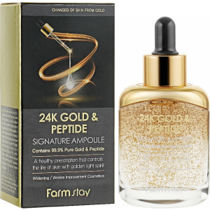 Ампульная сыворотка для лица FarmStay 24K Gold and Peptide Signature Ampoule 35 мл (8809595053000) рейтинг