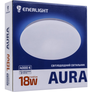 Світильник світлодіодний стельовий Enerlight AURA 18Вт 4000К (AURA18SMD80N) ТОП в Чернівцях