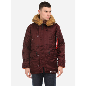 Парку Alpha Industries Slim Fit N-3B Parka 4XL Maroon/Orange