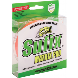 Шнур Sufix Matrix Pro 135 м 0.15 мм 10 кг PE0.8 20 LB Orange (DS1WT0146gFB1P)