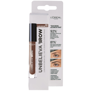 Гель для бровей L’Oreal Paris Unbelieva Brow 108 Темно-коричневый 3.4 мл (3600523674626) лучшая модель в Черновцах