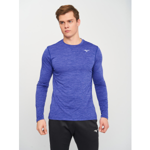 Рашгард Mizuno Impullse Core LS Tee J2GA752027 XL Синій (5059431210194) в Чернівцях