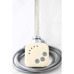 Электрический тэн у полотенцесушитель HeatQ HEC с регулятором 30-60С, таймером 2 ч, бежевый (cream ral1015) 300 Вт в Черновцах