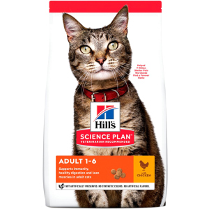 Сухий корм для кішок Hills Science Plan Feline Adult Chicken з куркою - 3 кг (604058) (52742030838) ТОП в Чернівцях