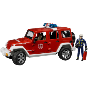 Пожежний джип Bruder Wrangler Unlimited Rubicon із фігуркою пожежного (02528) в Чернівцях