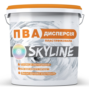 Дисперсія ПВА пластифікована готова до застосування SkyLine 10 кг надійний