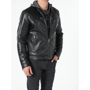 Куртка зі штучної шкіри Colin's CL1053007BLK M Black краща модель в Чернівцях