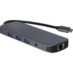 USB-хаб адаптер Ailink Aluminium Gigabit Ethernet USB-C 100W SD Hub Card Reader HDMI 4K Multi Port 9 в 1 Space Grey (AI-CH9A) краща модель в Чернівцях