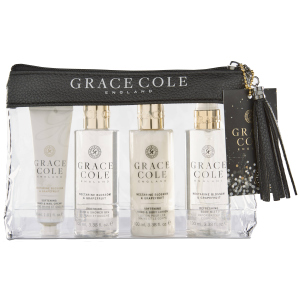 Набор для женщин Grace Cole Travel Set Nectarine Blossom & Grapefruit + косметичка (5055443696551) ТОП в Черновцах