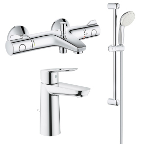 Набор смесителей Grohe Grohtherm 800 + BauLoop 34550TM лучшая модель в Черновцах