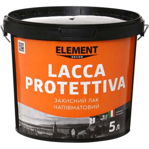 Захисний напівматовий лак LACCA PROTETTIVA ELEMENT DECOR 5 л в Чернівцях