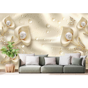 Фотошпалери Walldeco Перли та квіти, барельєф 475x300 Бриз ТОП в Чернівцях