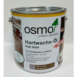 Масло с твердым воском цветное прозрачное OSMO HARTWACHS-ÖL Farbig 3073 - (терра) 2.5 л. в Черновцах