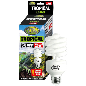 Люмінесцентна лампа Reptile Nova UVB-25W-5.0-TROPICAL (RNUVB-25-5)