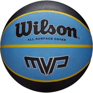 М'яч баскетбольний Wilson MVP 295 Size 7 Black/Blue (WTB9019XB07) ТОП в Чернівцях