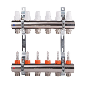 Колектор Icma 1" 6 виходів, з витратоміром №K013