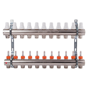 Колектор Icma 1"11 виходів, з витратоміром №K013 рейтинг