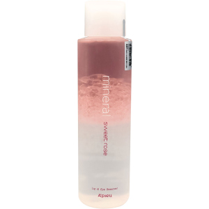 Ремувер для демакіяжу A'pieu Mineral Lip&Eye Remover Sweet Rose для губ та очей 250 мл (8809581455580) краща модель в Чернівцях