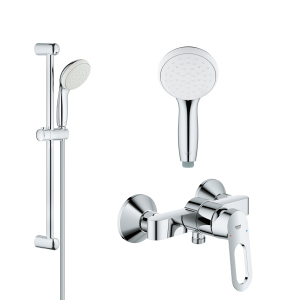 Смеситель для душа с душевым гарнитуром GROHE BauLoop 26129002 (2334000+26162001) ТОП в Черновцах