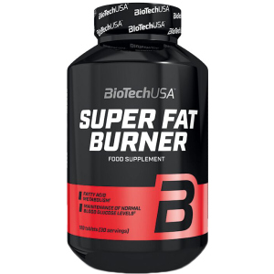Жироспалювач Biotech Super Fat Burner 120 таблеток (5999076236244)