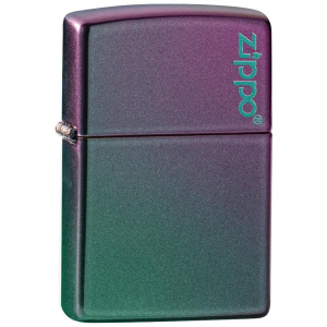 Запальничка Zippo Reg Iridescent Matte Logo Хамелеон (Zippo 49146 ZL) краща модель в Чернівцях