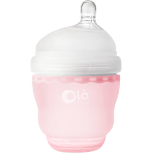 Детская силиконовая антиколиковая бутылочка Olababy GentleBottle Rose Розовый 120 мл (80450) лучшая модель в Черновцах