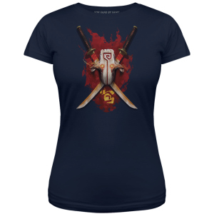 хорошая модель Футболка Valve Dota 2 I Bring My Blade Navy, Woman M